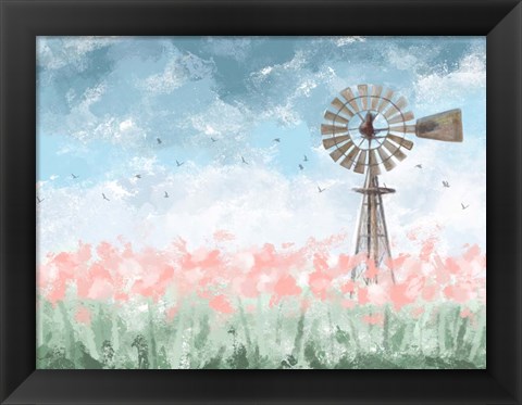 Framed Farmhouse Floral Print