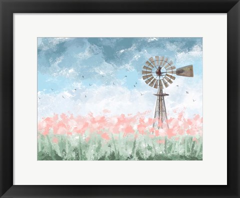 Framed Farmhouse Floral Print