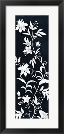 Framed Reaching Floral Vines 2 Print