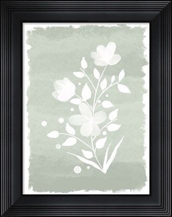 Framed Watercolor Florals 2 Print