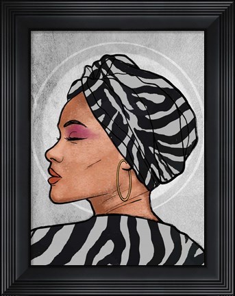Framed Safari Princess 1 Print