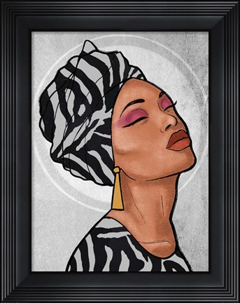 Framed Safari Princess 2 Print