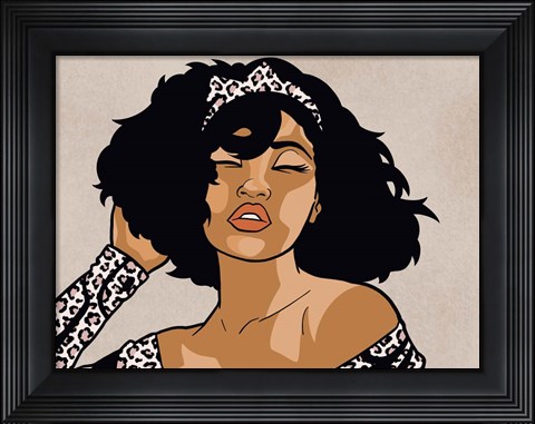 Framed Cheetah Print Diva Print