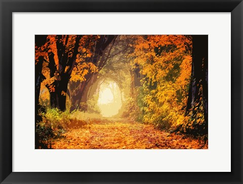 Framed Peeking Light Print