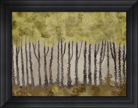 Framed Golden Forest 1 Print