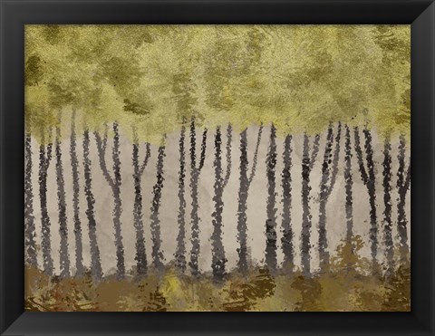 Framed Golden Forest 1 Print