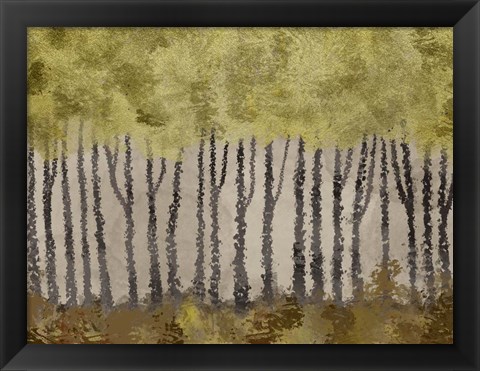 Framed Golden Forest 1 Print