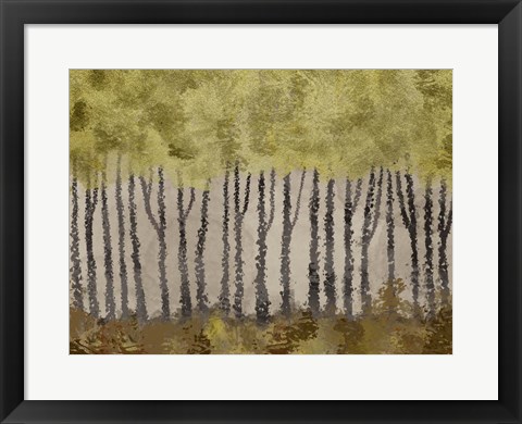 Framed Golden Forest 1 Print