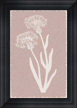 Framed Pastel Florals 1 Print