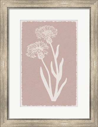 Framed Pastel Florals 1 Print