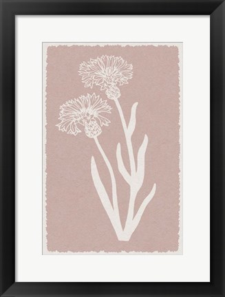 Framed Pastel Florals 1 Print