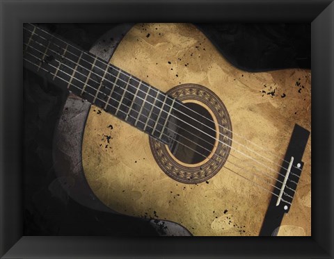 Framed Acoustic Guitar Print