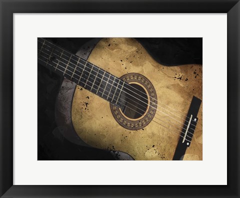 Framed Acoustic Guitar Print