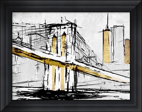 Framed City Of Gold 1 Print
