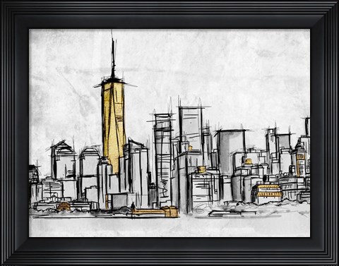 Framed City Of Gold 2 Print