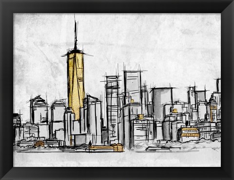 Framed City Of Gold 2 Print