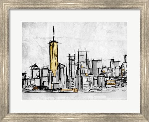 Framed City Of Gold 2 Print