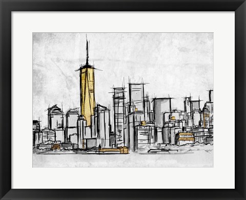 Framed City Of Gold 2 Print