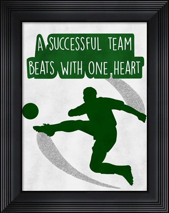 Framed One Heart Beat Print