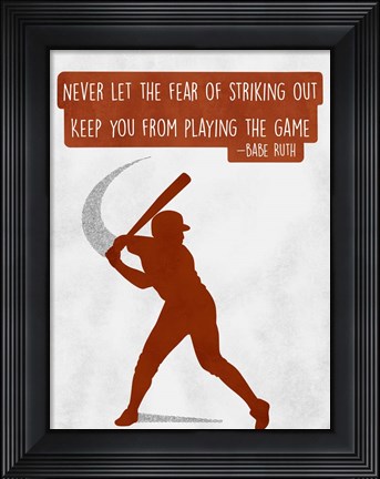 Framed Play The Game Print