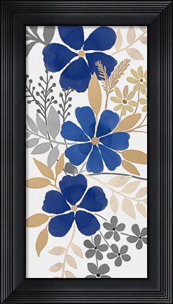 Framed Floral Neutral Bunch 1 Print