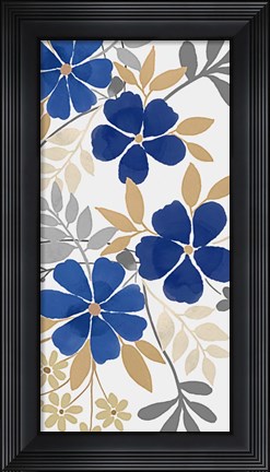 Framed Floral Neutral Bunch 2 Print
