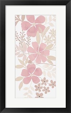 Framed Soft Floral Bunch 1 Print
