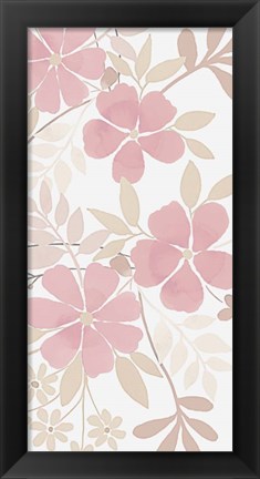 Framed Soft Floral Bunch 2 Print