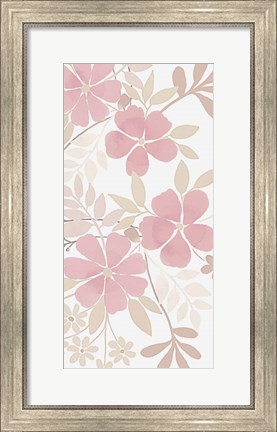 Framed Soft Floral Bunch 2 Print