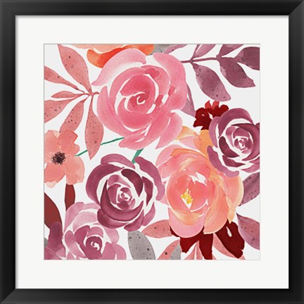 Framed Flower Bunch 1 Print
