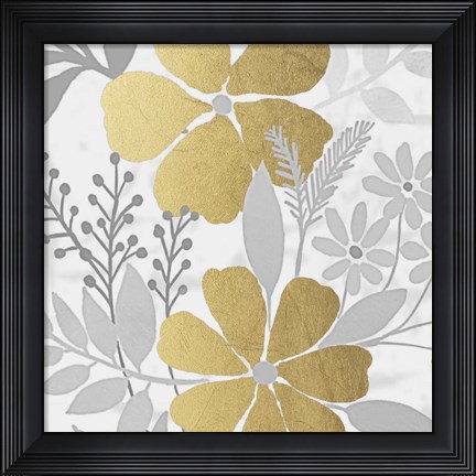 Framed Golden Spring Bunch 1 Print