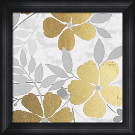Framed Golden Spring Bunch 2 Print