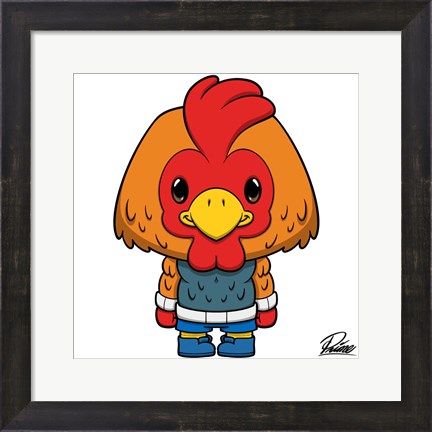 Framed Connor Chicken Print