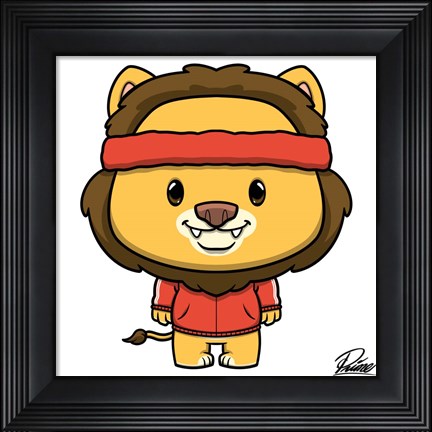 Framed Lucas Lion Print