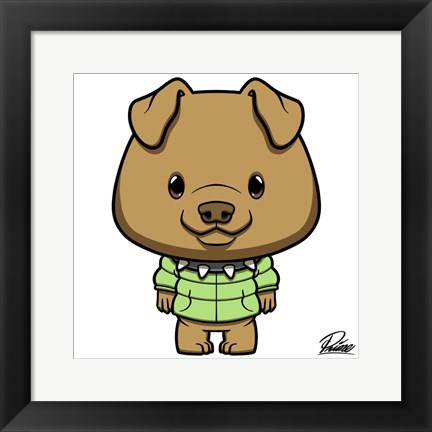 Framed Peter Pitbull Print