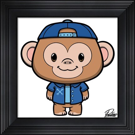 Framed Ramsey Monkey Print