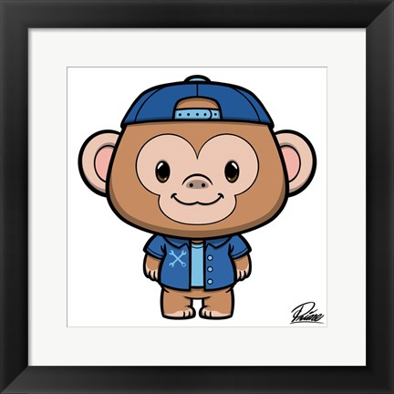 Framed Ramsey Monkey Print