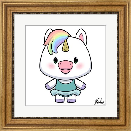 Framed Zoe Unicorn Print