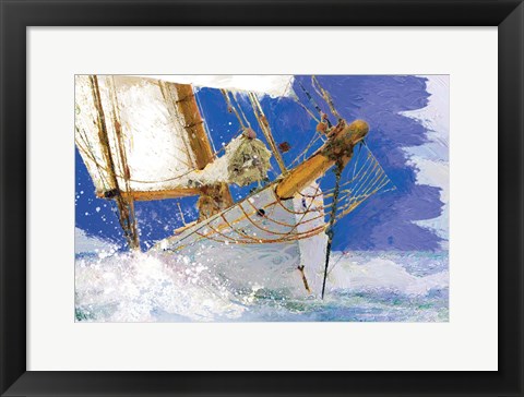 Framed Sailing 2 Print