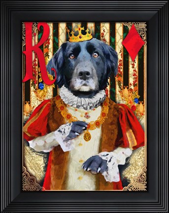 Framed King of Diamonds Print