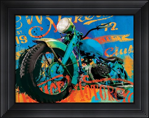 Framed Vintage Bikes Print