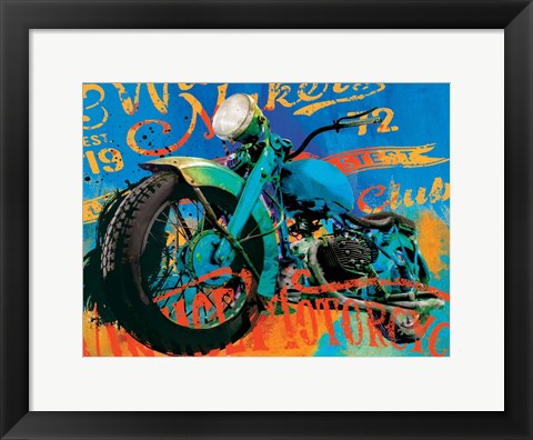 Framed Vintage Bikes Print