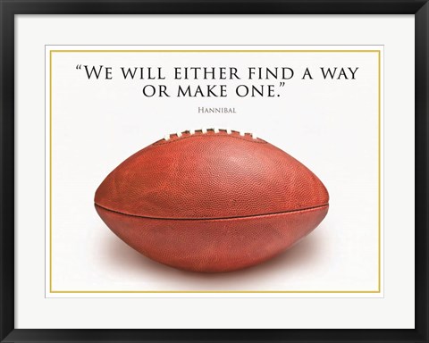 Framed Football Hannibal Print