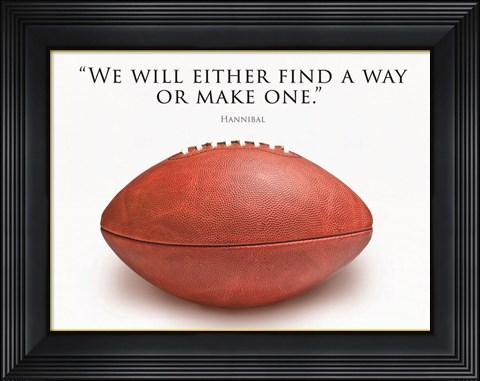 Framed Football Hannibal Print