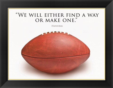 Framed Football Hannibal Print