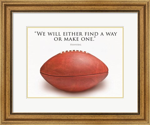 Framed Football Hannibal Print