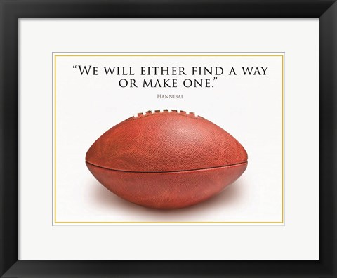 Framed Football Hannibal Print