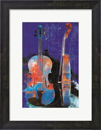 Framed Sonata in Blue Print