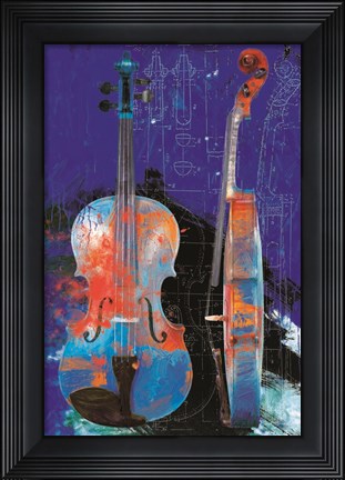 Framed Sonata in Blue Print