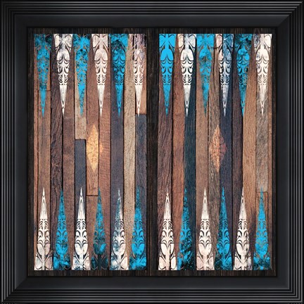 Framed Backgammon Blues Print